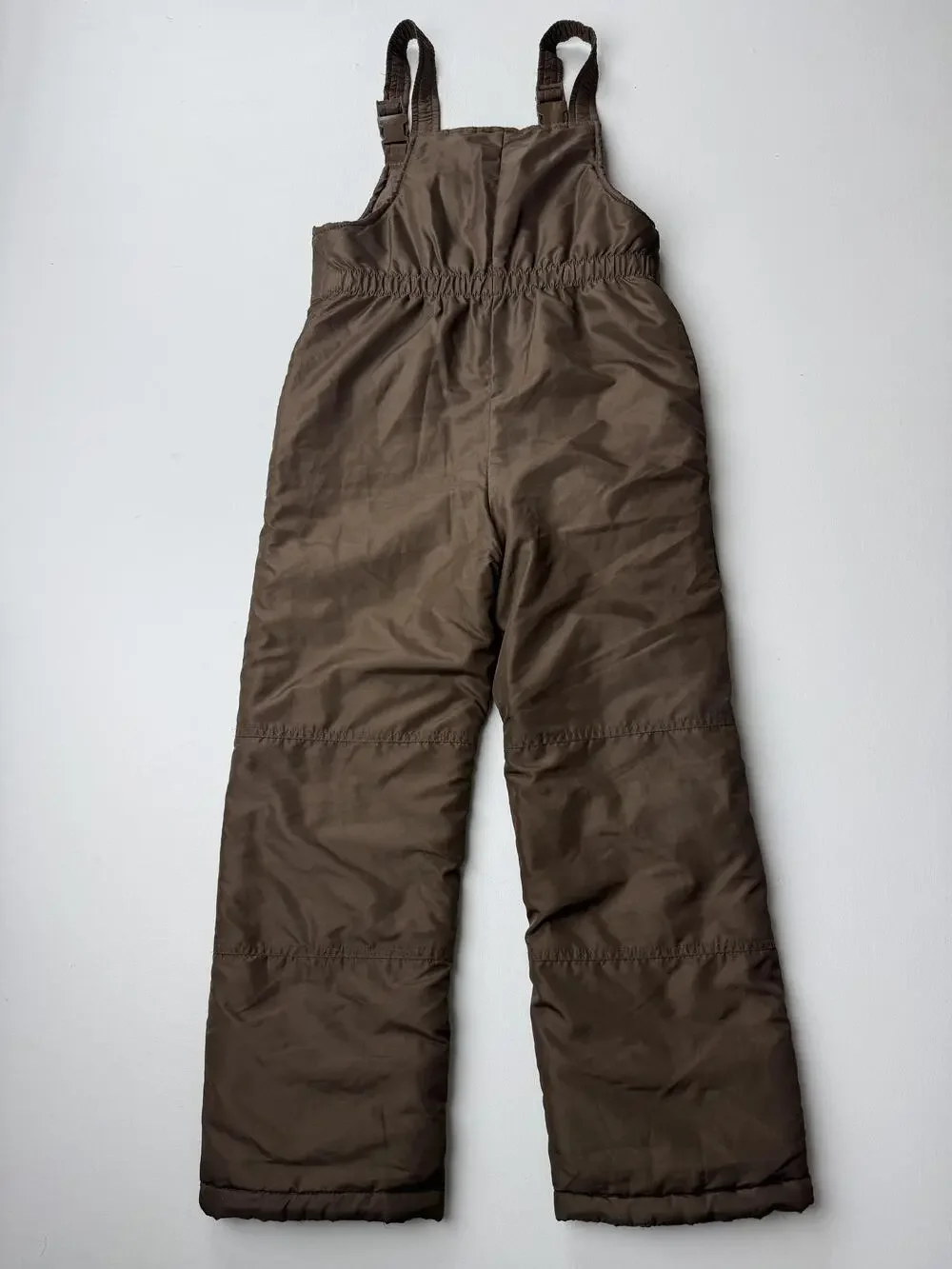 OshKosh B'gosh Snow Ski Pants Girls 8 Brown Insulated Bib Adjustable